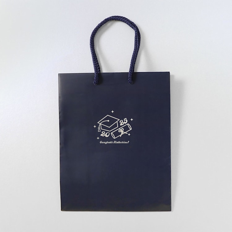 "Grad Year Diploma Party Bag, set of 25" - Favor Bags in blue by ForYourParty