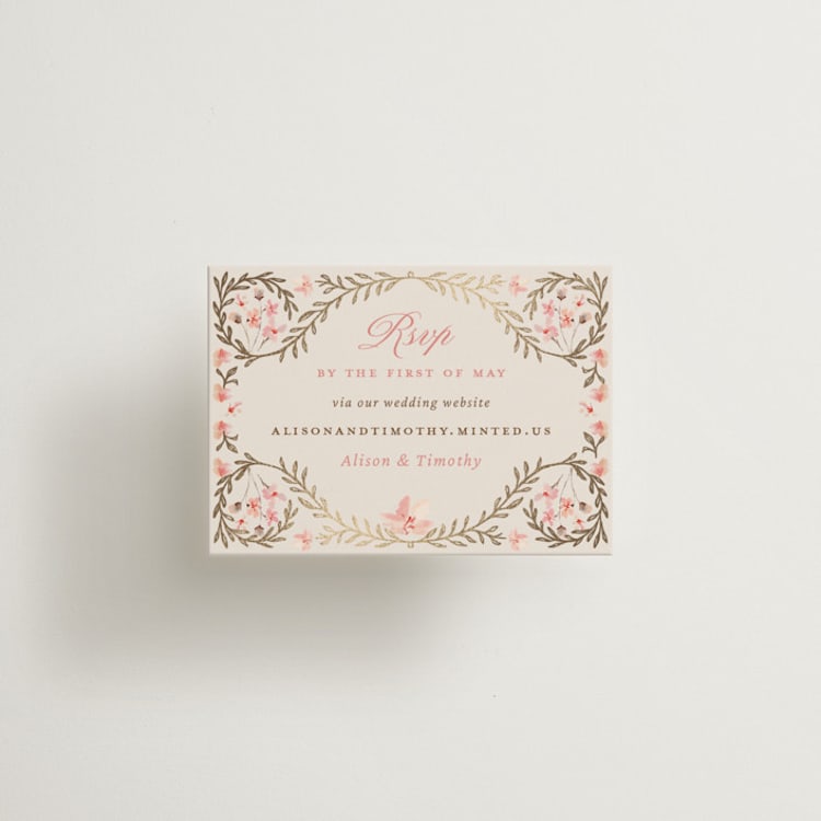 "Victorian" - Mini Enclosure Cards in Versailles by Claudia Orengo - Front