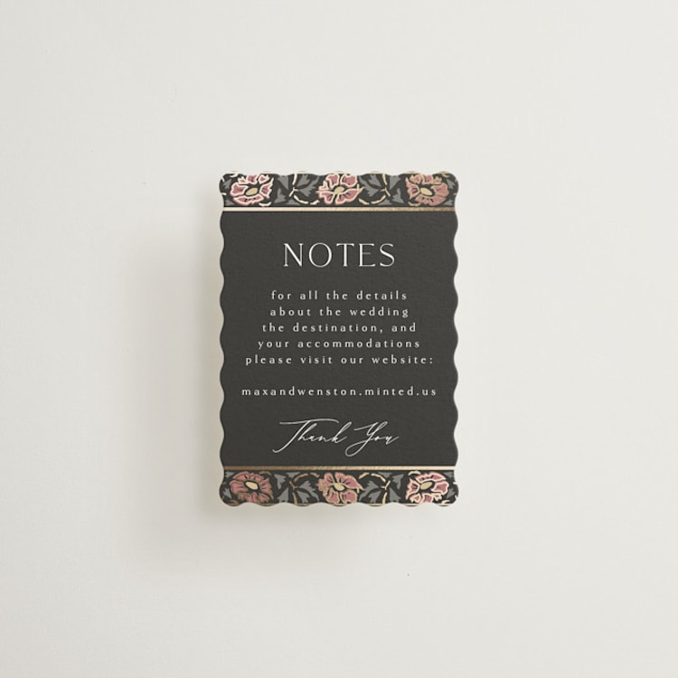 "Timeless Nature" - Mini Enclosure Cards in Ebony by Ana de Sousa - Front