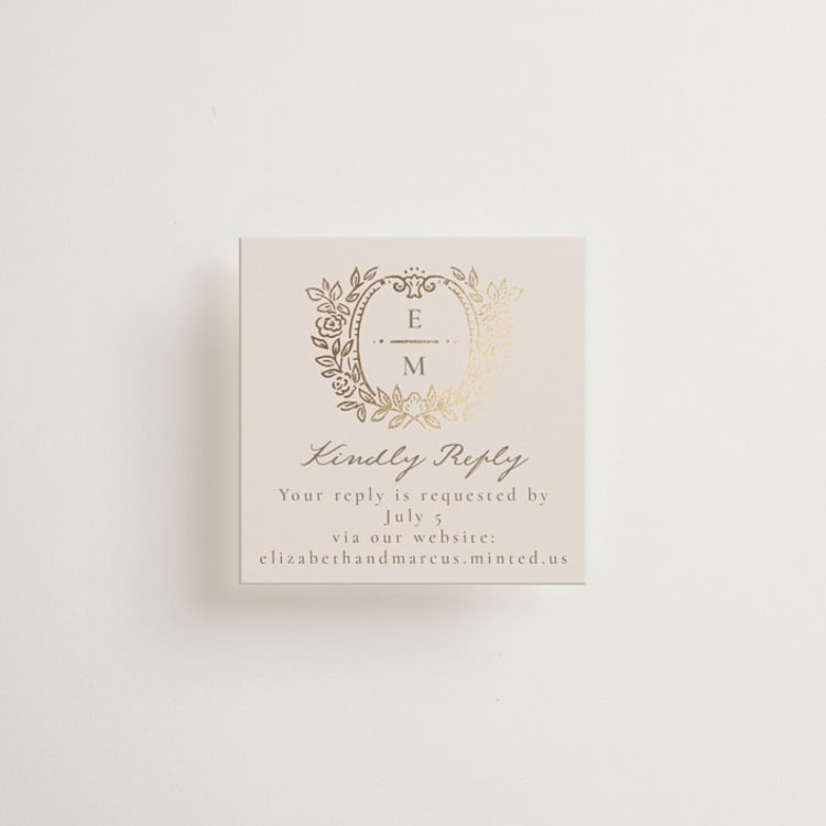"Manuet" - Mini Enclosure Cards in Vanilla by Petra Kern - Front