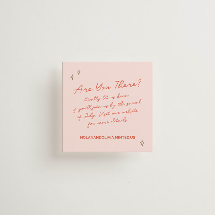 "Party On!" - Mini Enclosure Cards in Sangria Spark by Zove Ahhh - Front