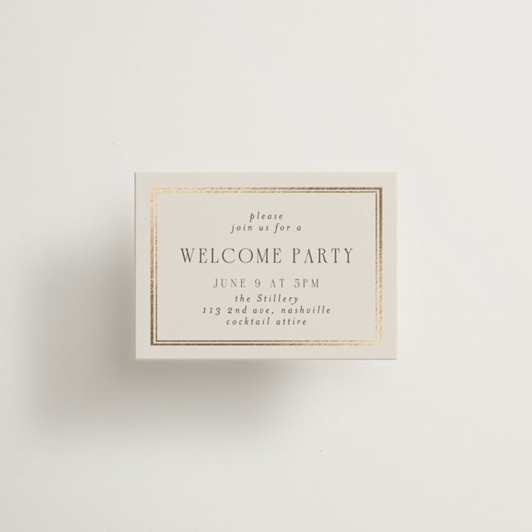 "Grace" - Mini Enclosure Cards in Champagne by Nicole Walsh - Front