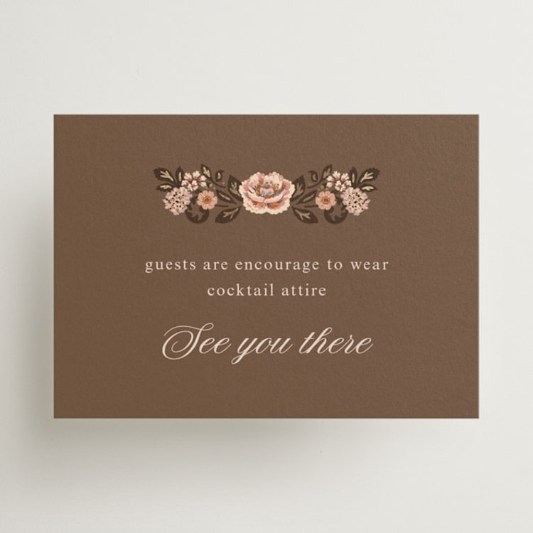 "Blooming path" - Mini Enclosure Cards in Chocolate by Paola Benenati - Front