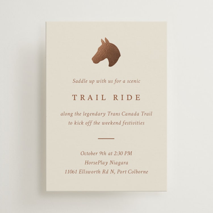 "Equestrian" - Mini Enclosure Cards in Midnight by Sam Dubeau - Front