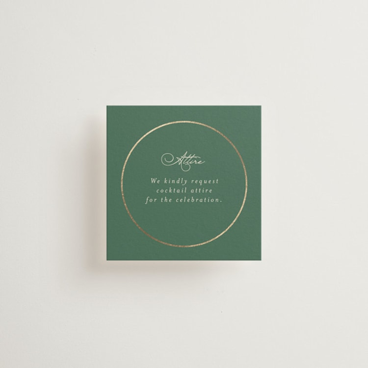 "Vintage Oval" - Mini Enclosure Cards in Rosemary by Emily Betts - Front