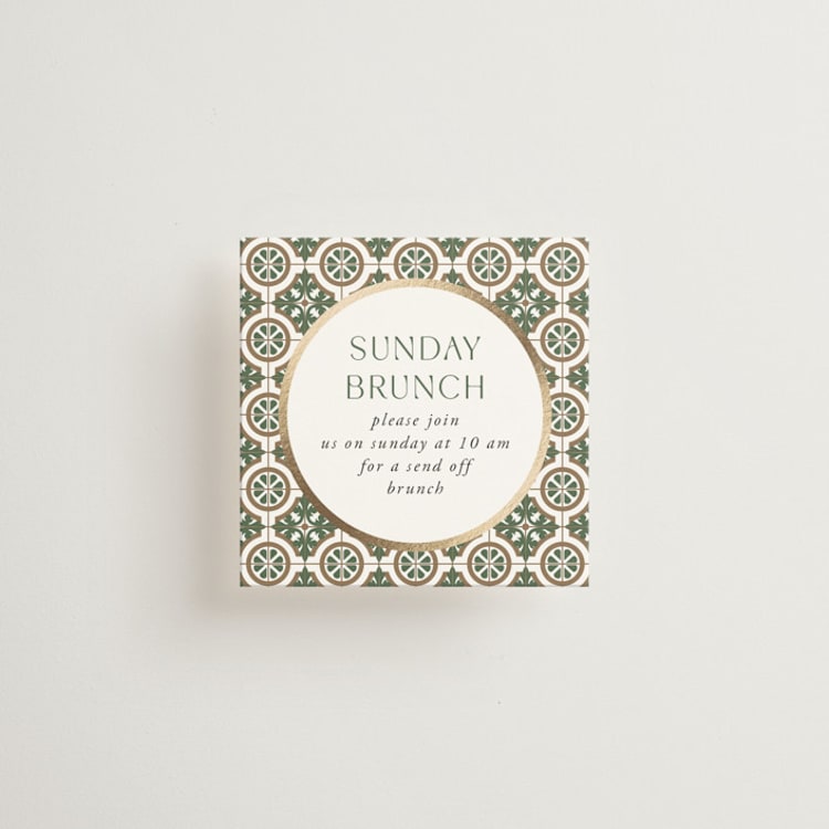 "Kareem" - Mini Enclosure Cards in Evergreen by Oma N. Ramkhelawan - Front