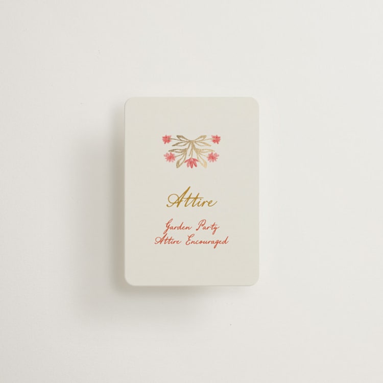 "Chantilly" - Mini Enclosure Cards in Sunset by Maja Cunningham - Front