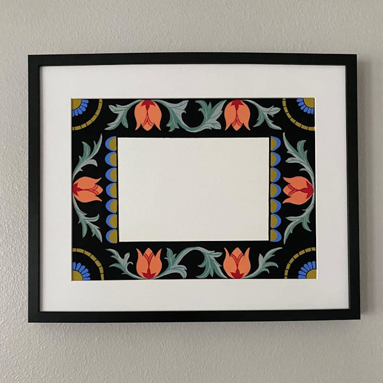 "Custom Handpainted Frame" - Frames in multicolor by Emily Morris