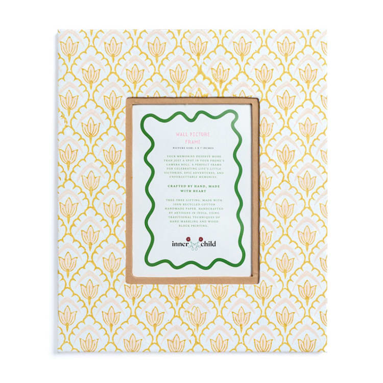 "Large Wall Picture Frame in Desert Sand Tulip, 5x7" - Frames in beige by Inner Child
