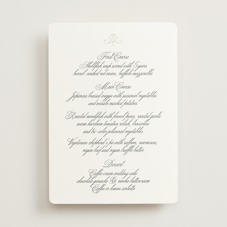 "toulomotiri" - Foil-Pressed Menus in Sugar by chocomocacino - Front