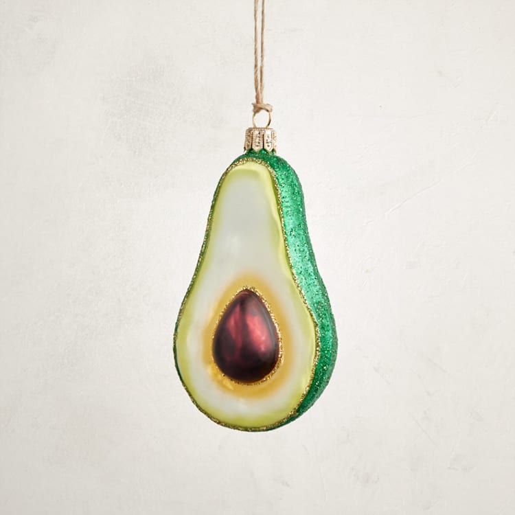 "Avocado Glass Ornament by Whitehurst" - Ornaments in Avocado by Minted - Front