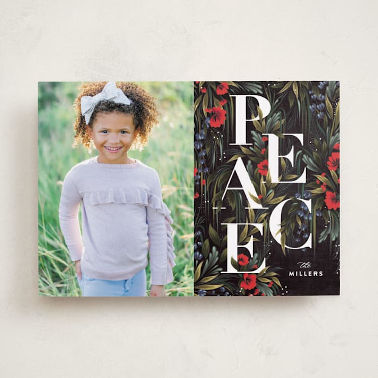 "Garden Peace" - Minted x The Met Holiday Cards in Coal by Angela Marzuki - Front