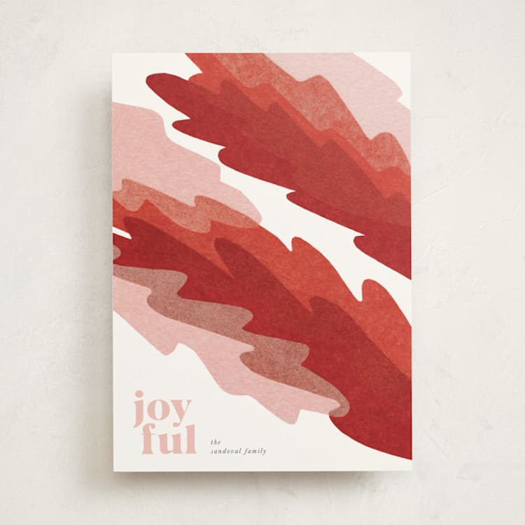 "Festive Foliage" - Minted x The Met Holiday Cards in Peppermint by Carrie Moradi - Front