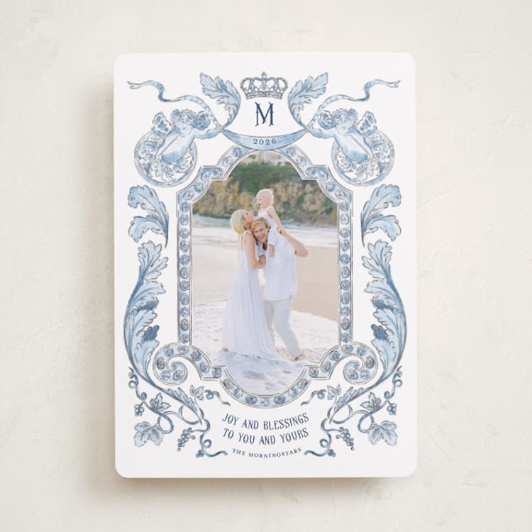 "Elder" - Minted x The Met Holiday Cards in Sky by Pati Cascino - Front