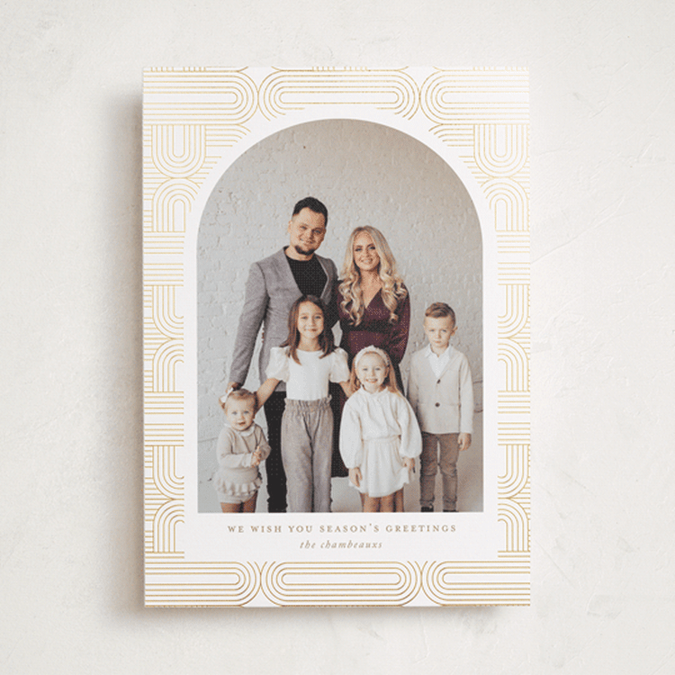 "Gilded Hieroglyph" - Minted x The Met Holiday Cards in Chalice by That Girl Press - Front