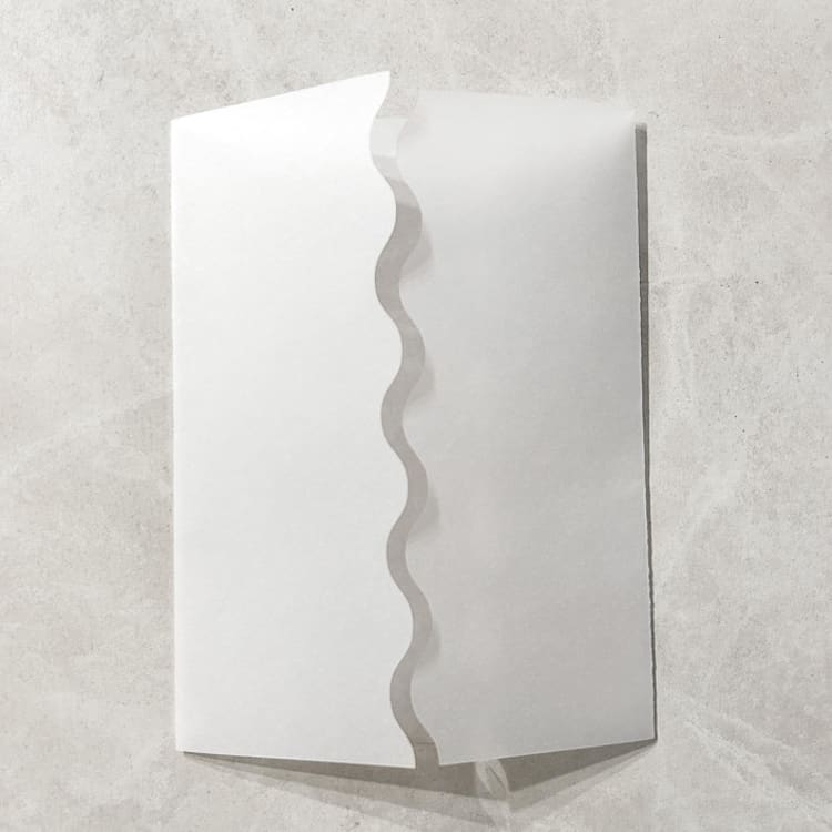 "Scallop Edge Clear Vellum Jacket | Set of 10 Vellum Jackets" - Invitation Jackets and Overlays in clear by Nikki Turner