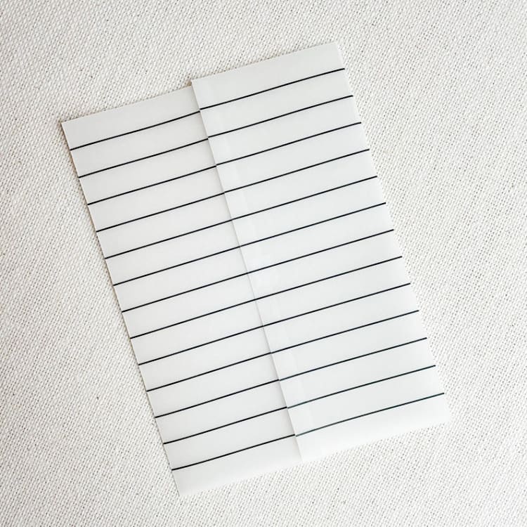 "Chic Stripes Vellum Jacket | Set of 10" - Invitation Jackets and Overlays in black by Megan Tendler