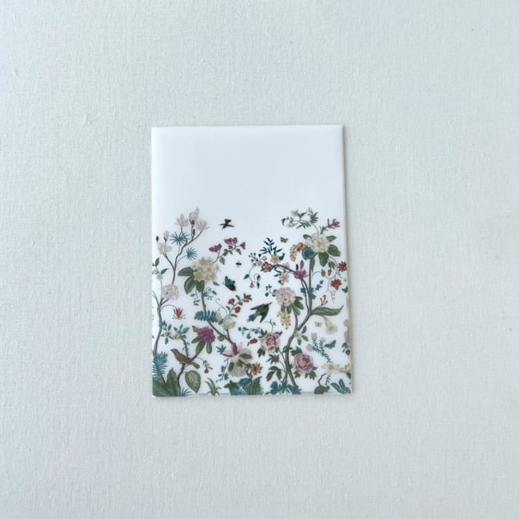 "Vellum botanical illustration of wildflowers Vellum Wrap | Set of 10" - Invitation Jackets and Overlays in multicolorassorted-colors by Eva Friesen