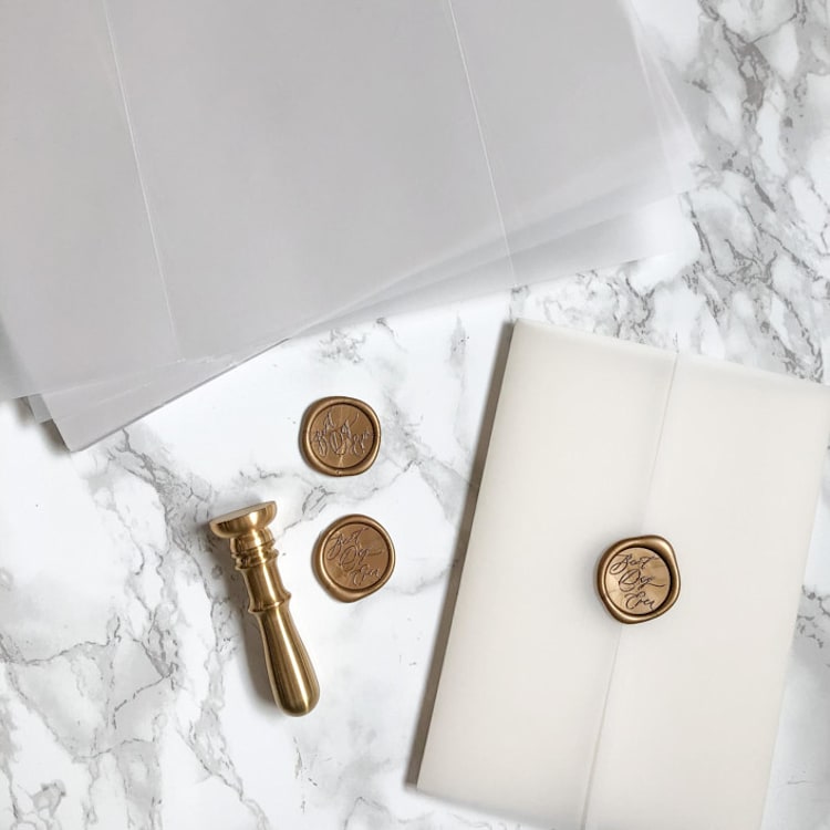 "Clear Vellum Jacket for Wedding Invitation (10 Pack)" - Invitation Jackets and Overlays in clear by Carley Zuercher