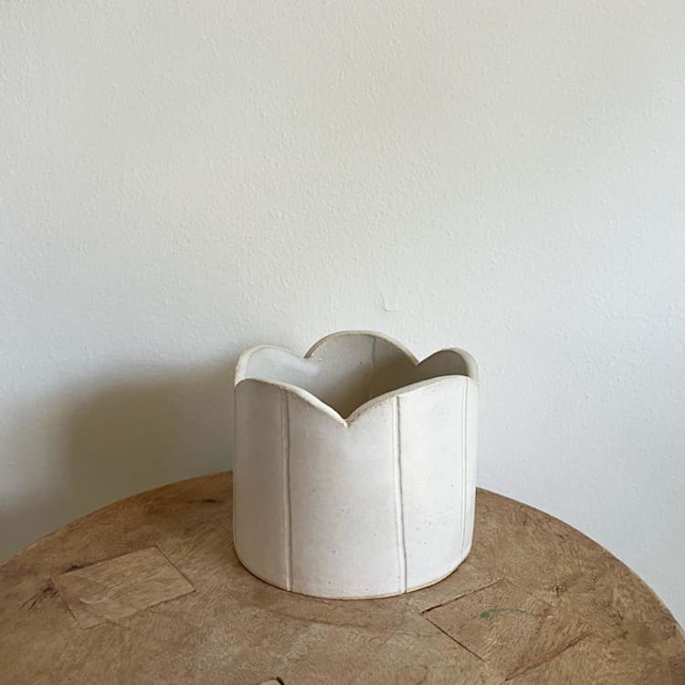 "Champagne Coaster Catchall" - Decorative Storage in white by Sidney Field