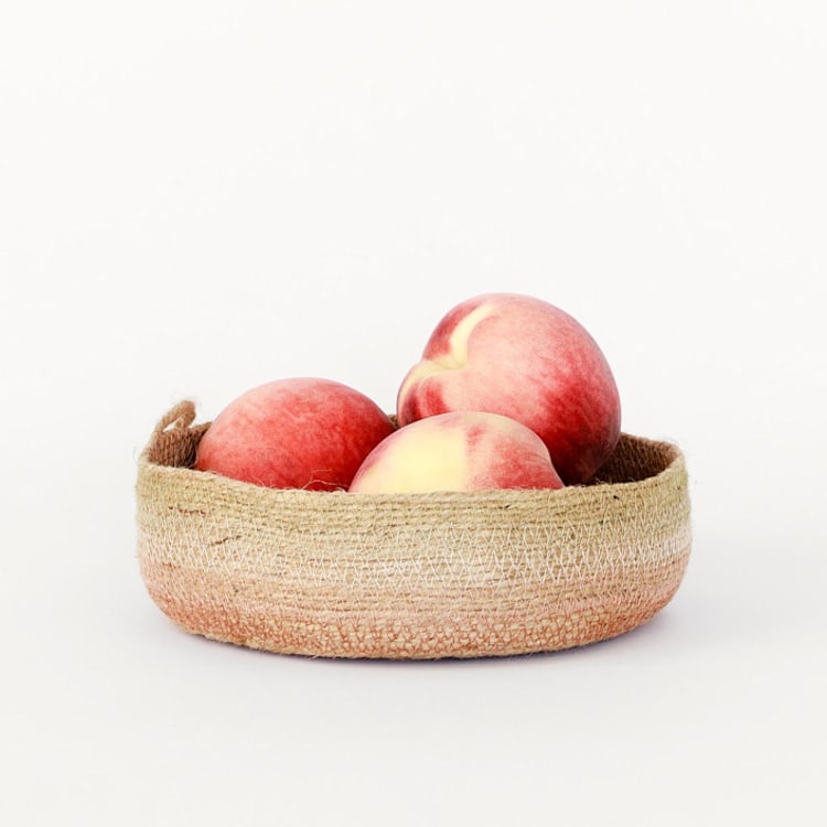 Desert Flower Jute Tray by Moriah Okun