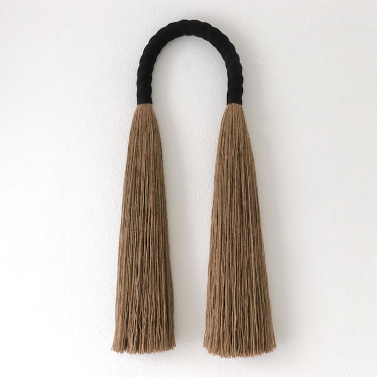 "Black Jute Arch" - Original Sculpture in black by Bharti Trivedi