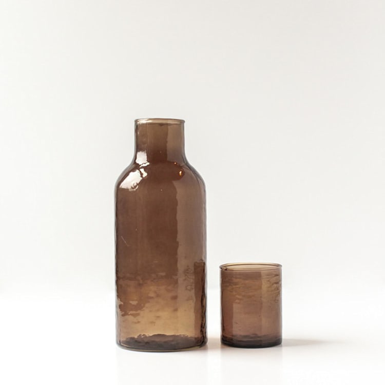 "Carafe Set - Smoke" - Glassware in gray by Powered By People
