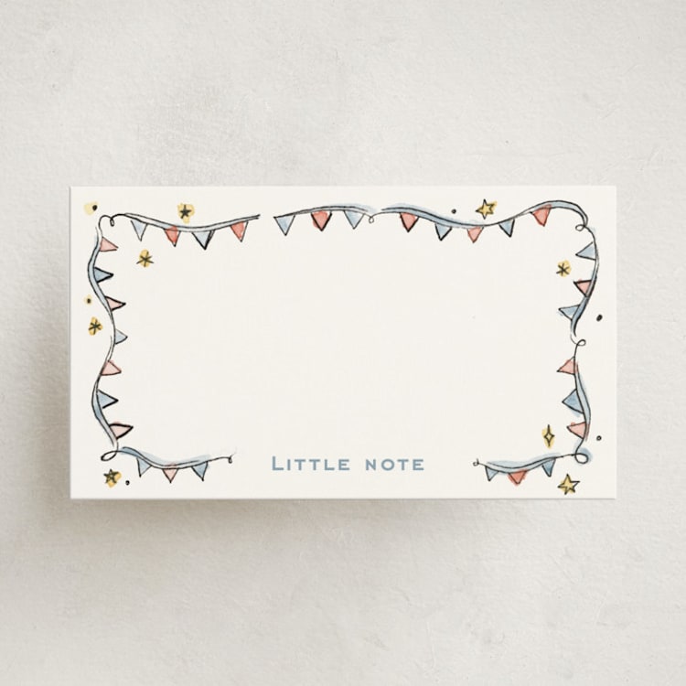 "Circus" - Mini Note Cards in Sky by Pati Cascino - Front