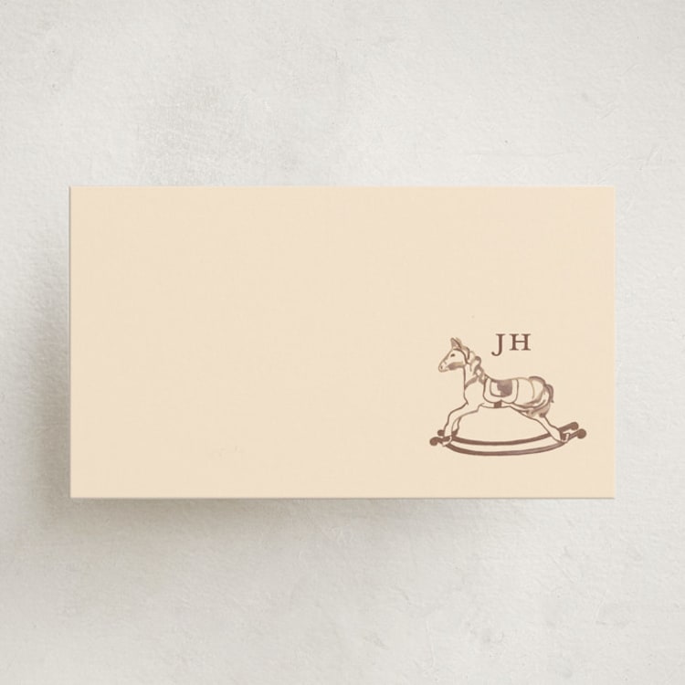 "Horse" - Mini Note Cards in Honey by Teju Reval - Front