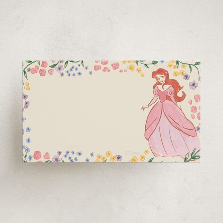"Princess garden party" - Mini Note Cards in Buttercream by Cass Loh - Front
