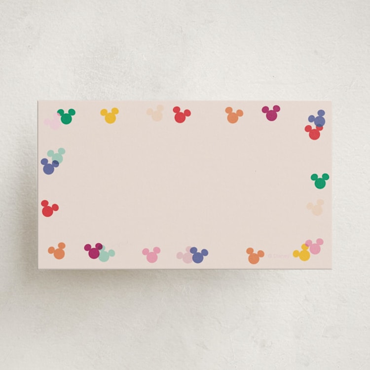 "Mickey Confetti" - Mini Note Cards in Bold by Ellen Schlegelmilch - Front