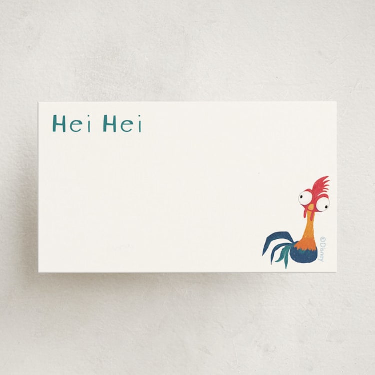 "Hei Hei, Valentine!" - Mini Note Cards in Cotton by Kristen Knechtel - Front