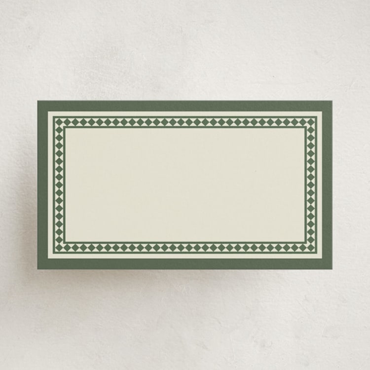 "Noble Hall" - Mini Note Cards in Malachite by Diana Pinnell - Front