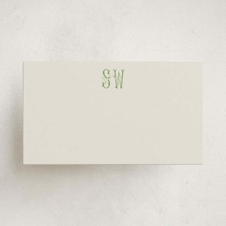"Blooming Letters" - Mini Note Cards in Spring by Alize Cetintas Kure - Front