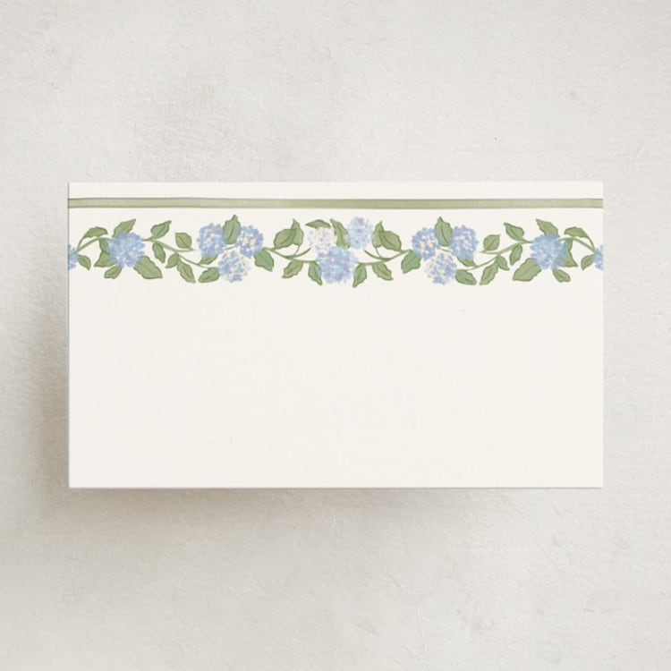 "Pillowy border" - Mini Note Cards in Ocean by Creo Study - Front