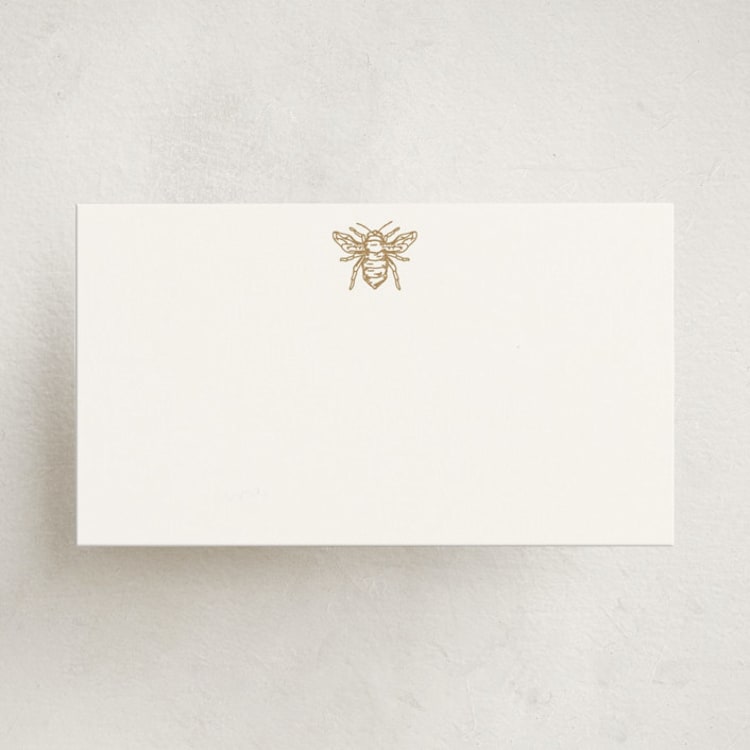 "Bee" - Mini Note Cards in Daisy by Jennifer Lew - Front