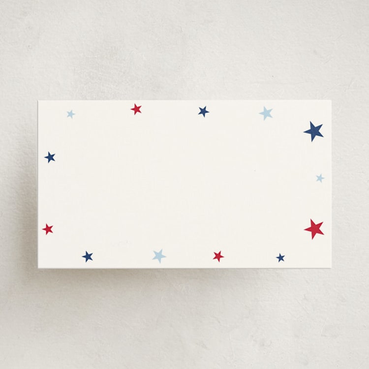 "Americana " - Mini Note Cards in Navy by Ilene Guy - Front