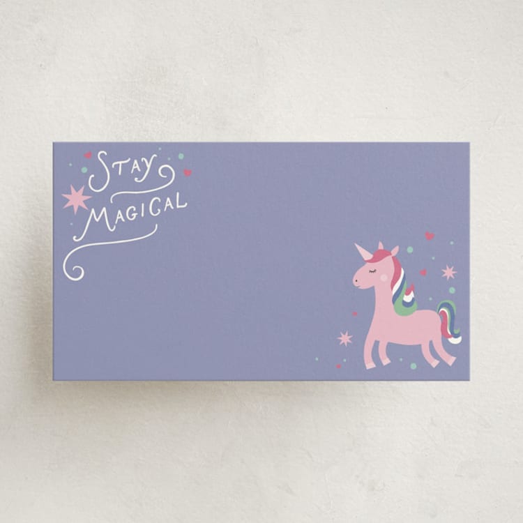 "Stay Magical" - Mini Note Cards in Lavender by Kelly Watkins - Front