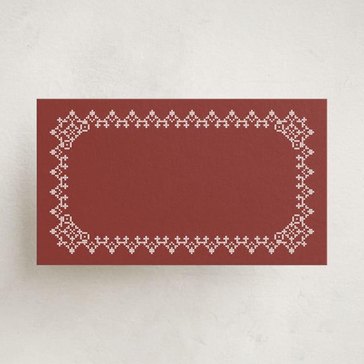 "Coziest Christmas" - Mini Note Cards in Poinsettia by Kelly Watkins - Front