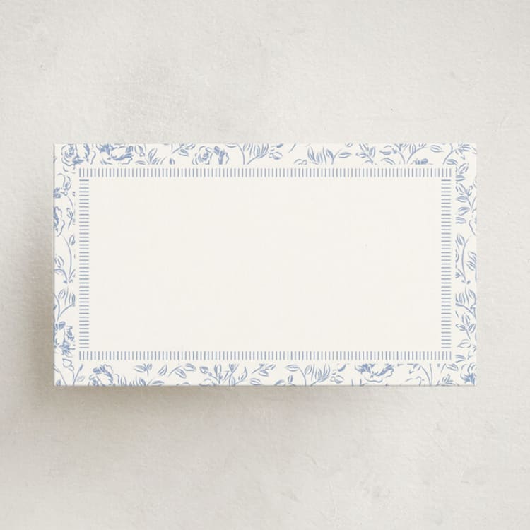 "Garden Roses" - Mini Note Cards in Sky by Robert and Stella - Front