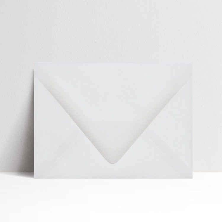 "A7 Translucent Vellum Euro Flap Envelopes, Pack of 25" - Envelopes in clear by Studio Lavender