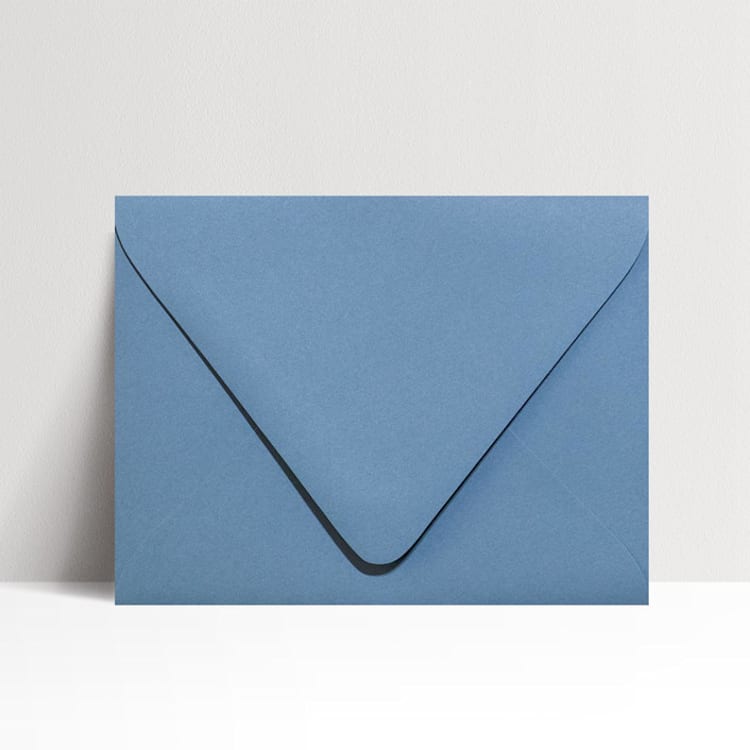"A7 Dusty Blue Euro Flap Envelopes, Pack of 25" - Envelopes in blue by Studio Lavender