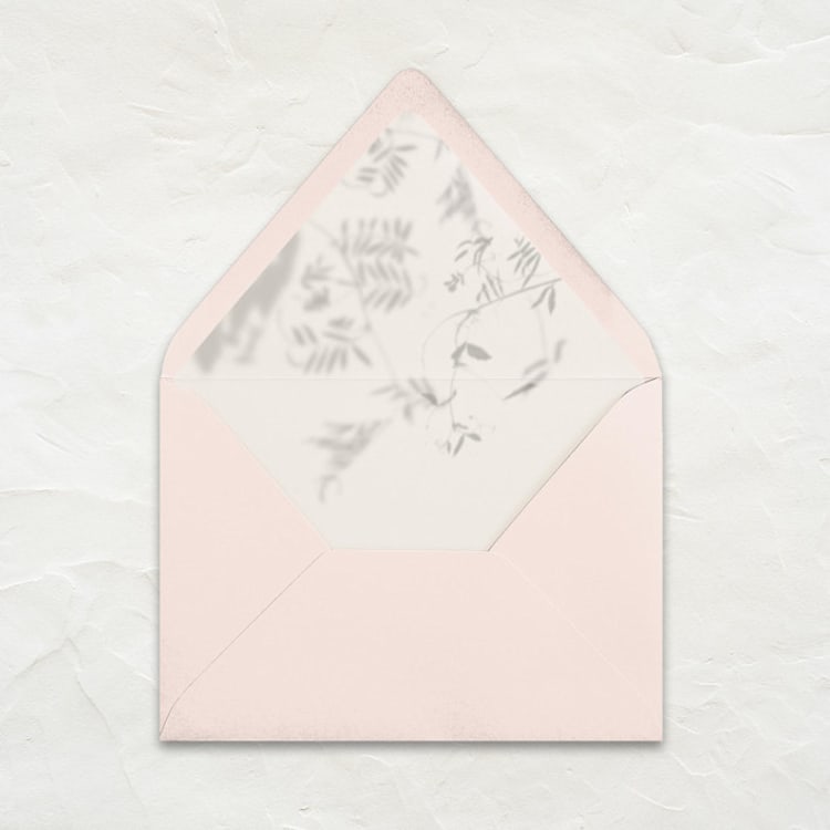 "A7 Pre-Lined Envelopes // Pale Peach (Set of 25)" - Marketplace Envelopes in pink by Clover and Lamb