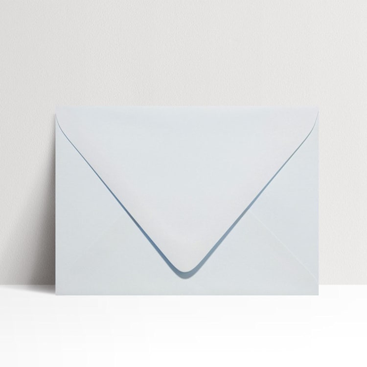 "A7 Light Sky Blue Euro Flap Envelopes, Pack of 25" - Envelopes in blue by Studio Lavender