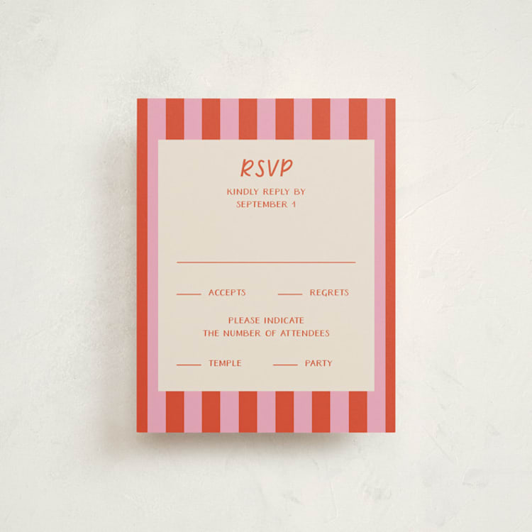"Super Sweet" - Mitzvah RSVP Cards in Cookie by Lissabeth Anglin - Front