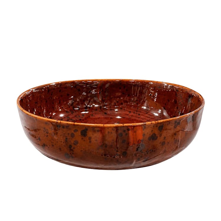 "Tortoiseshell Serving Bowl - Cognac 9.5"" - Serving Bowls in brown by Pretti.Cool
