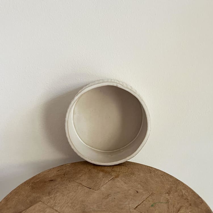 "Ribbed Serving Bowl - Small" - Serving Bowls in white by Sidney Field