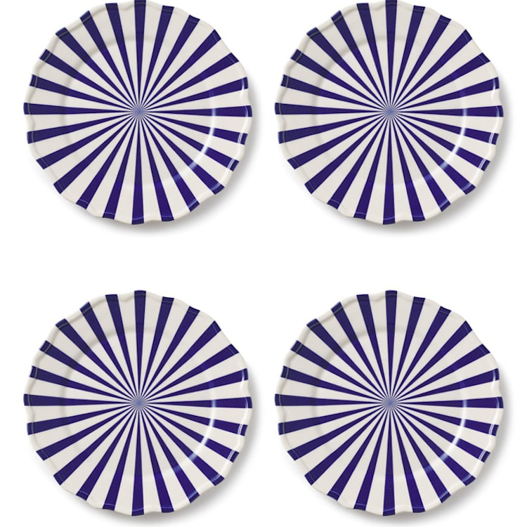 "Mafalda Dinner Plate Set of 4" - Plates in blue by Maison Madison