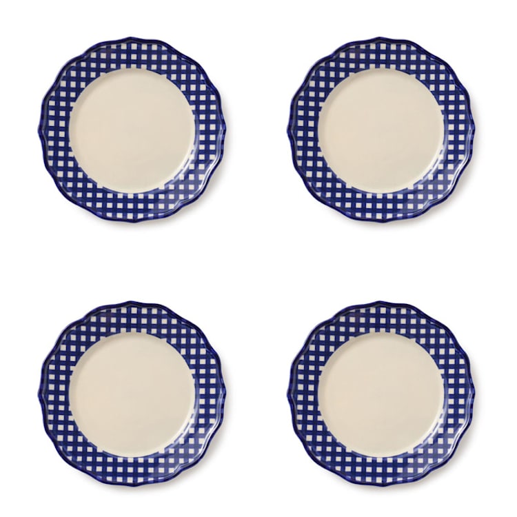 "Beatrix 10.5'' Dinner Plate Set of 4" - Plates in blue by Maison Madison