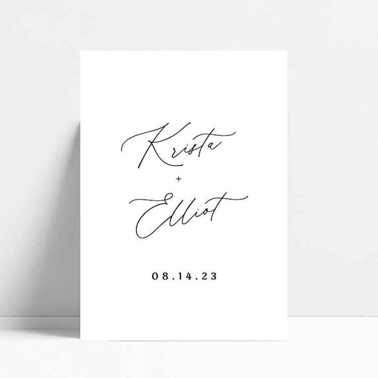 "White Rectangle Welcome Sign" - Wedding Signs in white by Haven Print Co.